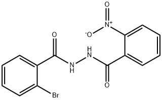 2-bromo-N'-(2-nitrobenzoyl)benzohydrazide Struktur