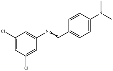 (3,5-dichlorophenyl)[4-(dimethylamino)benzylidene]amine Struktur