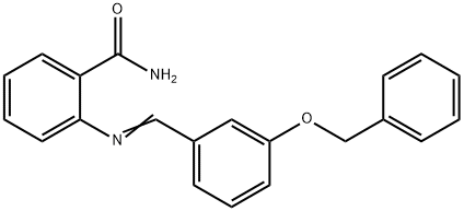 2-{[3-(benzyloxy)benzylidene]amino}benzamide Struktur