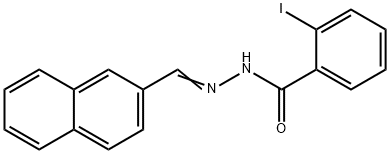 2-iodo-N'-(2-naphthylmethylene)benzohydrazide Struktur