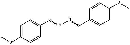 bis[4-(methylsulfanyl)benzylidene]hydrazine Struktur