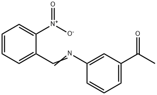 1-{3-[(2-nitrobenzylidene)amino]phenyl}ethanone Struktur