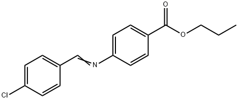 propyl 4-[(4-chlorobenzylidene)amino]benzoate Struktur