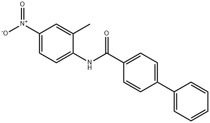 N-(2-methyl-4-nitrophenyl)-4-biphenylcarboxamide Struktur