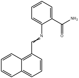 2-[(1-naphthylmethylene)amino]benzamide Struktur