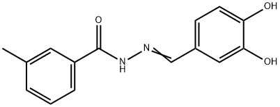 N'-(3,4-dihydroxybenzylidene)-3-methylbenzohydrazide Struktur