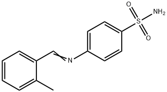 4-[(2-methylbenzylidene)amino]benzenesulfonamide Struktur