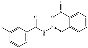 3-iodo-N'-(2-nitrobenzylidene)benzohydrazide Struktur