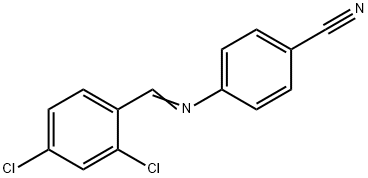 4-[(2,4-dichlorobenzylidene)amino]benzonitrile Struktur