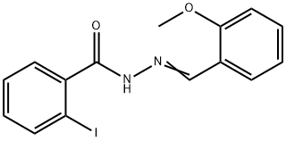 2-iodo-N'-(2-methoxybenzylidene)benzohydrazide Struktur