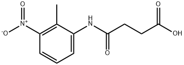 4-[(2-methyl-3-nitrophenyl)amino]-4-oxobutanoic acid Struktur