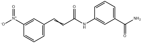 3-{[3-(3-nitrophenyl)acryloyl]amino}benzamide Struktur