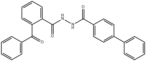 N'-(2-benzoylbenzoyl)-4-biphenylcarbohydrazide Struktur