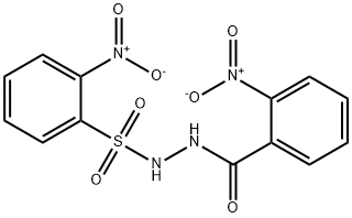 2-nitro-N'-[(2-nitrophenyl)sulfonyl]benzohydrazide Struktur
