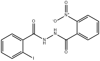 2-iodo-N'-(2-nitrobenzoyl)benzohydrazide Struktur