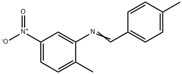 (4-methylbenzylidene)(2-methyl-5-nitrophenyl)amine Struktur