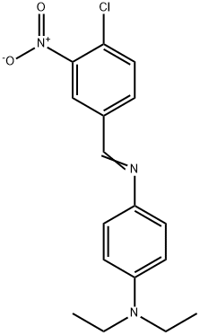 N'-(4-chloro-3-nitrobenzylidene)-N,N-diethyl-1,4-benzenediamine Struktur