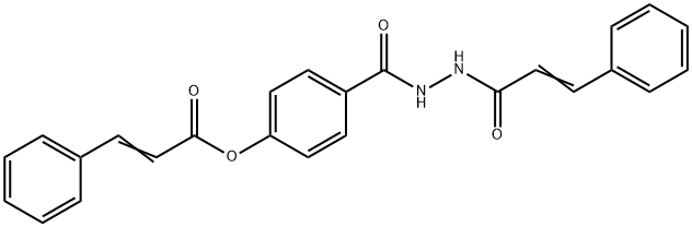 4-[(2-cinnamoylhydrazino)carbonyl]phenyl 3-phenylacrylate Struktur