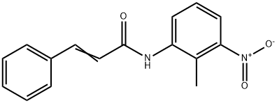 N-(2-methyl-3-nitrophenyl)-3-phenylacrylamide Struktur