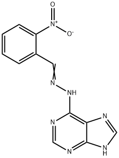 (E)-6-(2-(2-nitrobenzylidene)hydrazinyl)-9H-purine Struktur