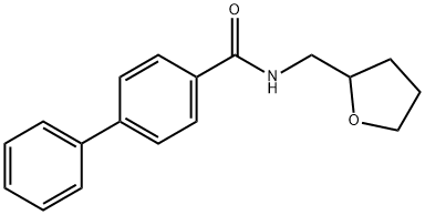 N-(oxolan-2-ylmethyl)-4-phenylbenzamide Struktur