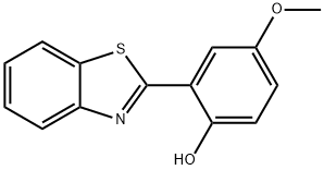 Phenol, 2-(2-benzothiazolyl)-4-methoxy- Struktur