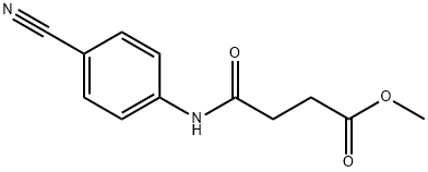 methyl 4-[(4-cyanophenyl)amino]-4-oxobutanoate Struktur