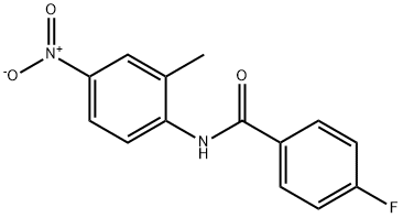 4-fluoro-N-(2-methyl-4-nitrophenyl)benzamide Struktur