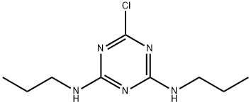 1,3,5-Triazine-2,4-diamine, 6-chloro-N2,N4-dipropyl- Struktur