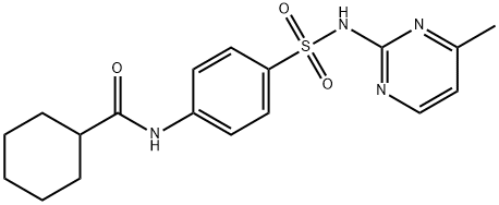 N-(4-(N-(4-methylpyrimidin-2-yl)sulfamoyl)phenyl)cyclohexanecarboxamide Struktur