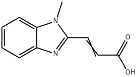 3-(1-Methyl-1H-benzoimidazol-2-yl)-acrylic acid Struktur