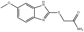 2-[(6-methoxy-1H-benzimidazol-2-yl)sulfanyl]acetamide Struktur