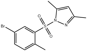 1-(5-bromo-2-methylphenyl)sulfonyl-3,5-dimethylpyrazole Struktur