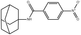 4-nitro-N-(tricyclo[3.3.1.1~3,7~]dec-1-yl)benzamide Struktur