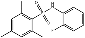 N-(2-fluorophenyl)-2,4,6-trimethylbenzenesulfonamide Struktur