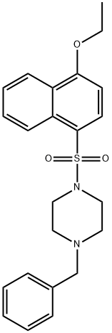 1-benzyl-4-((4-ethoxynaphthalen-1-yl)sulfonyl)piperazine Struktur