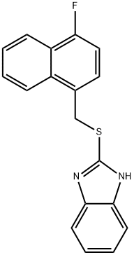 2-[(4-fluoronaphthalen-1-yl)methylsulfanyl]-1H-benzimidazole Struktur