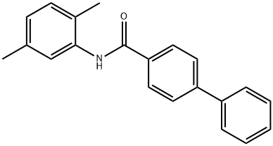 N-(2,5-dimethylphenyl)-4-biphenylcarboxamide Struktur