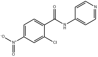 2-chloro-4-nitro-N-pyridin-4-ylbenzamide Struktur