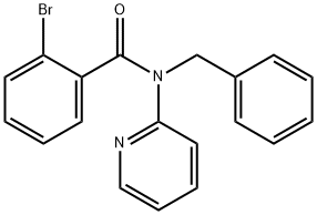 N-benzyl-2-bromo-N-pyridin-2-ylbenzamide Struktur