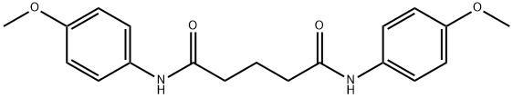 N,N'-bis(4-methoxyphenyl)pentanediamide Struktur