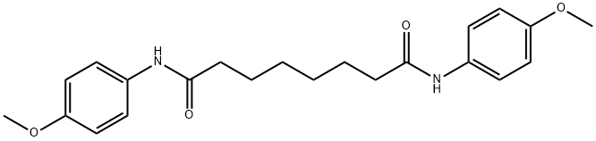 N,N'-bis(4-methoxyphenyl)octanediamide Struktur