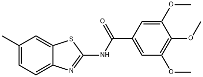 (E)-3,4,5-trimethoxy-N-(6-methylbenzo[d]thiazol-2(3H)-ylidene)benzamide Struktur