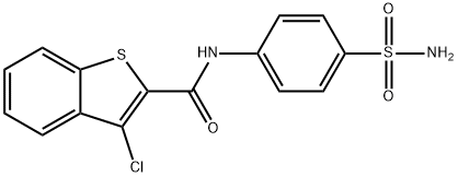 3-chloro-N-(4-sulfamoylphenyl)benzo[b]thiophene-2-carboxamide Struktur