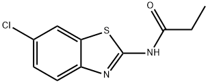 N-(6-chlorobenzo[d]thiazol-2-yl)propionamide Struktur