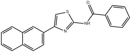 N-(4-(naphthalen-2-yl)thiazol-2-yl)benzamide Struktur