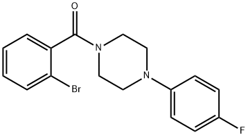 (2-bromophenyl)(4-(4-fluorophenyl)piperazin-1-yl)methanone Struktur