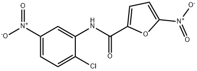 N-(2-chloro-5-nitrophenyl)-5-nitrofuran-2-carboxamide Struktur