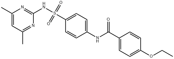 N-(4-(N-(4,6-dimethylpyrimidin-2-yl)sulfamoyl)phenyl)-4-ethoxybenzamide Struktur