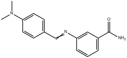 3-{[4-(dimethylamino)benzylidene]amino}benzamide Struktur